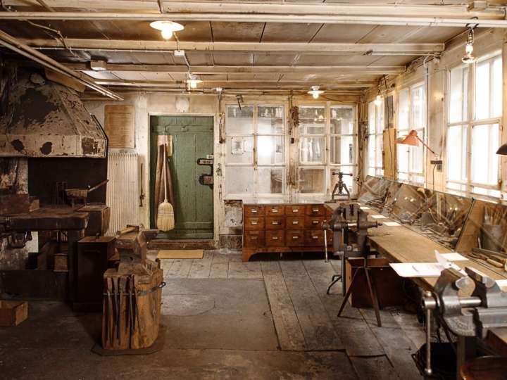 Blick in die alte Messerschmiede